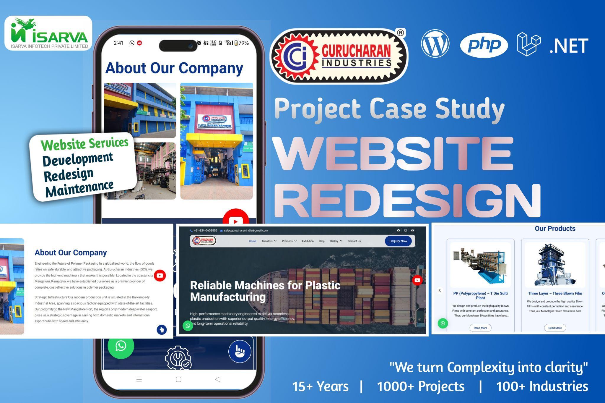Gurucharan Industries Platform Mockup